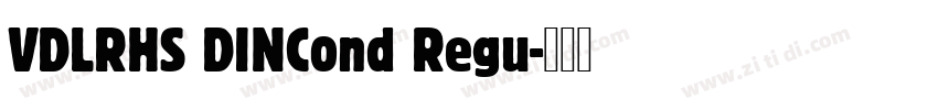 VDLRHS DINCond Regu字体转换